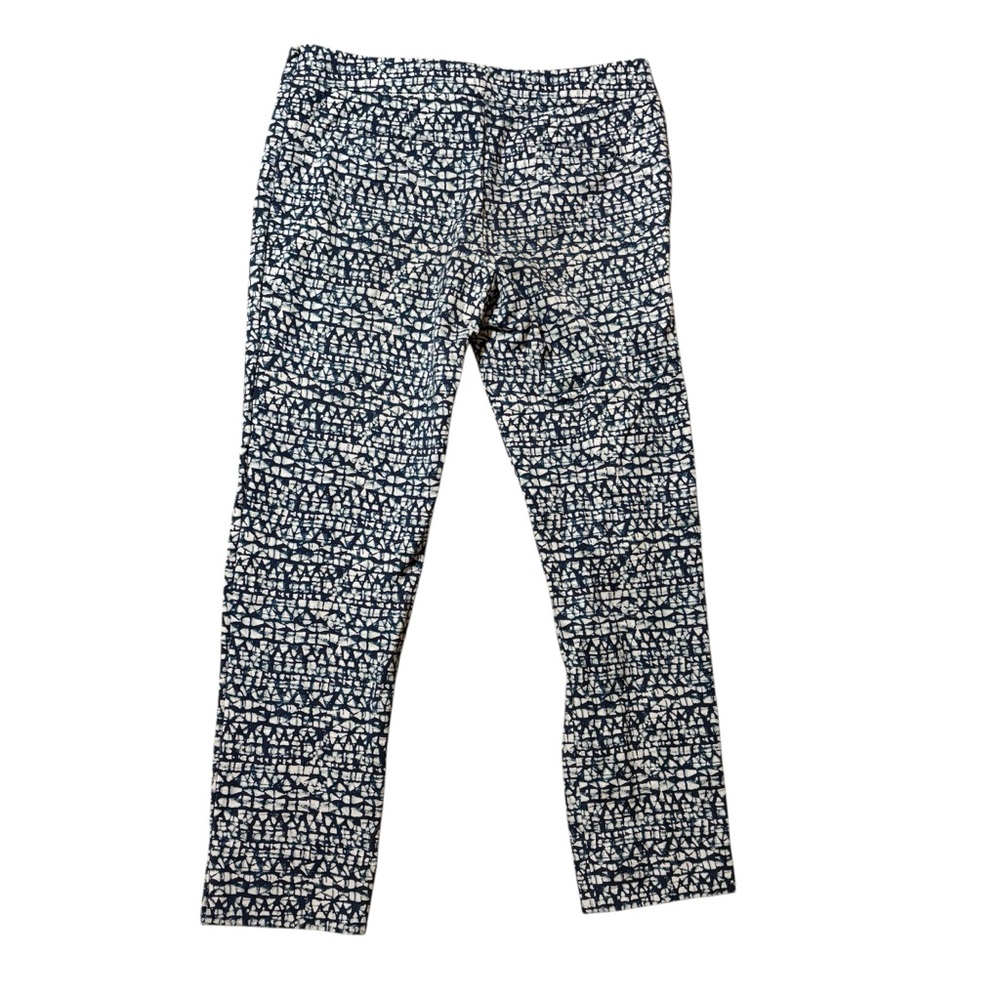 Tory Burch Navy and White Pants